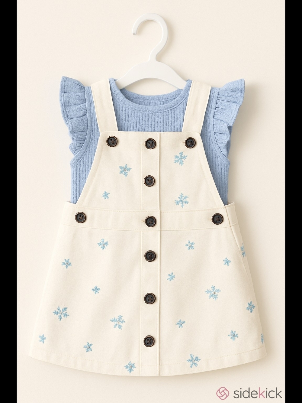 Baby girl overall set/dress with onesie
